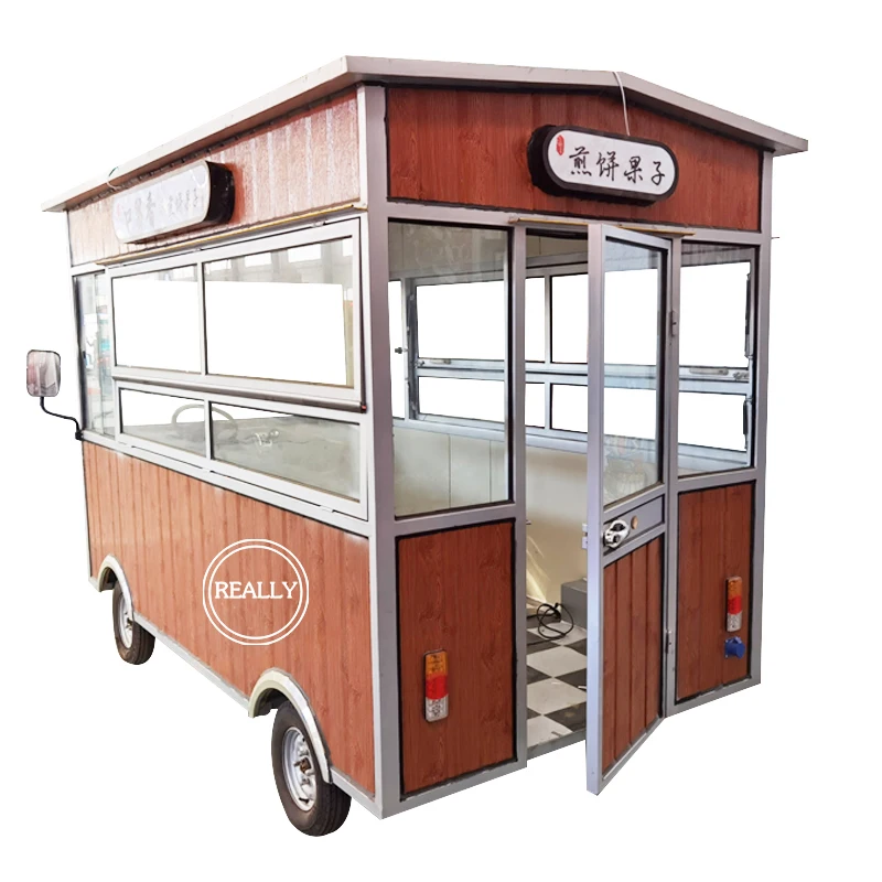 Chinese Customized Mobile Food Kiosk Snack Ice Cream Vending Trailer Kitchen Equipment Includes Food Truck For Sale