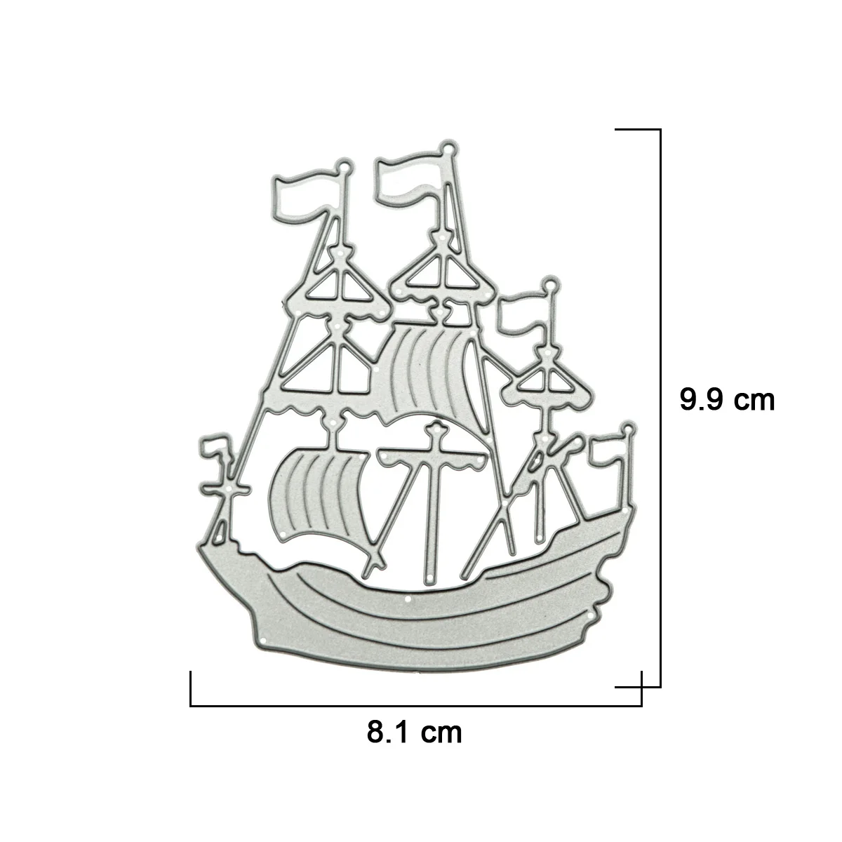 For Ocean Clip Art Sailing Boat Ship Patern Metal Cutting Dies Scrapbooking Cutter Stencil Clip Art Album Decorating  Embossing