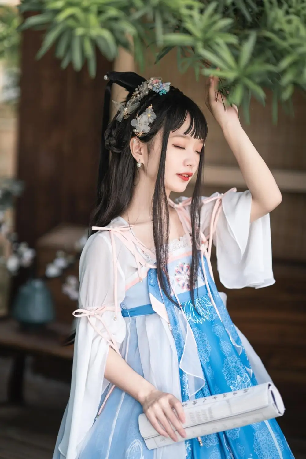 Preppy style student Hanfu retro sweet lolita set dress+ top victorian printing kawaii girl loli cosplay gothic lolita kimono