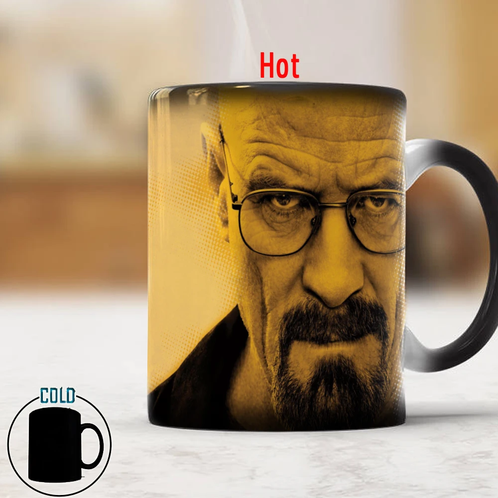 Breaking Bad Mug 11oz Color Changing Magic Ceramic Creative Coffee Mugs Friends Gift Mug Dropshipping