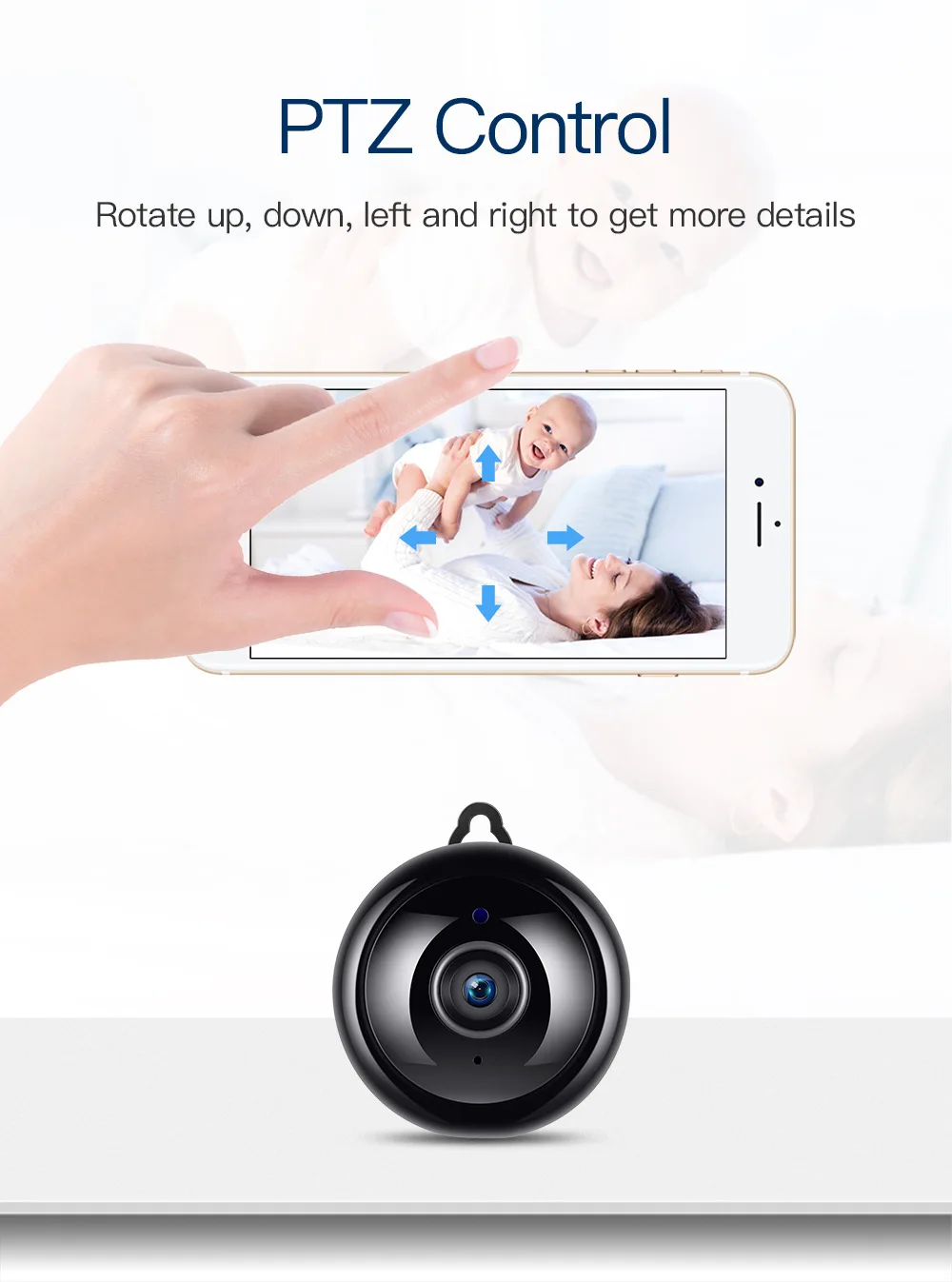 HD 보안 홈 와이파이 무선 카메라 나이트 비전 스마트 원격 네트워크 미니 카메라