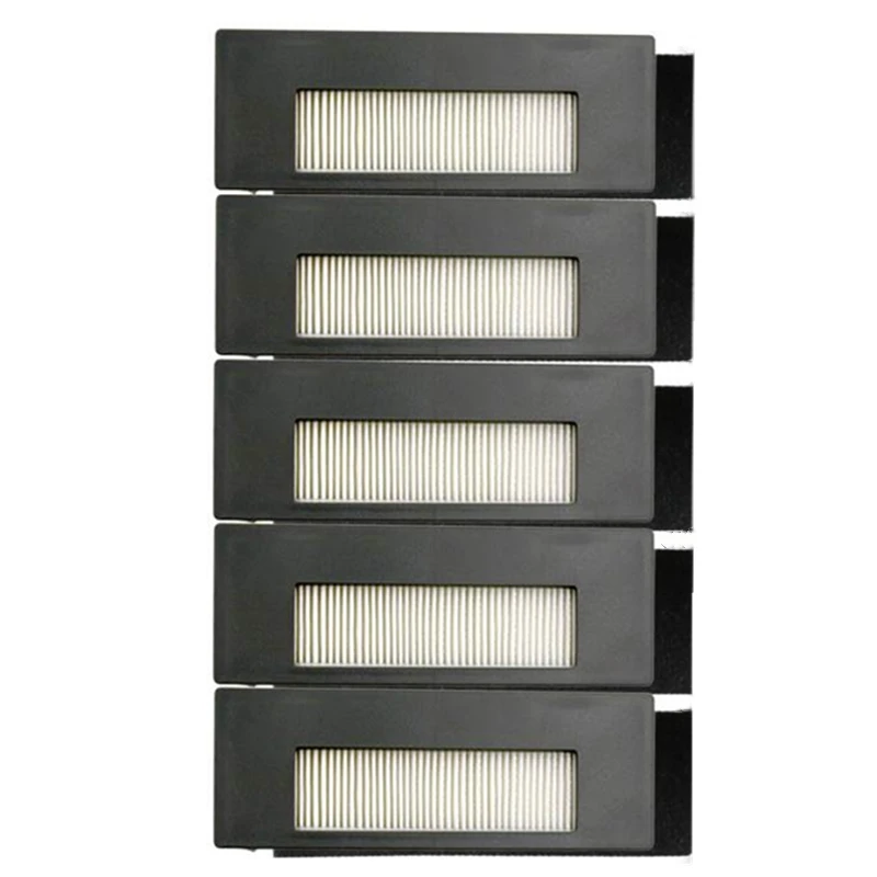 10 قطعة/الوحدة (5x hepa تصفية 5x الإسفنج تصفية) ل Ecovacs Deebot DE55 روبوت مكنسة كهربائية قطع الغيار اكسسوارات استبدال