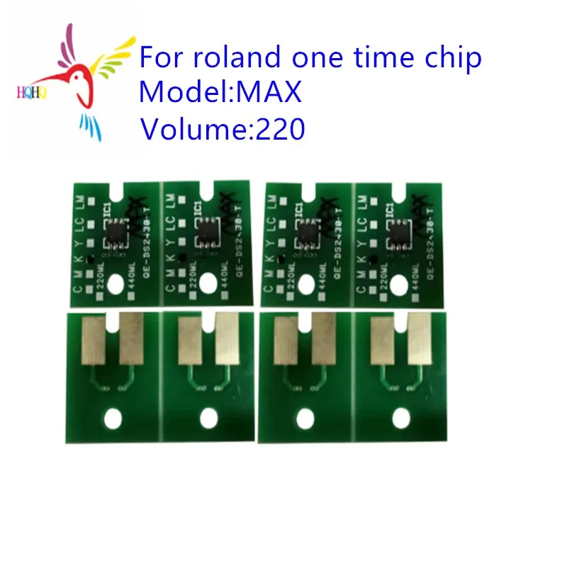 220ML Single Use Chip MAX For Roland RA-640/SC545/RS-640/RS-540//XJ-740/j-640/VS-640/VS-540/VS-420/VS-300 One Time Compatible