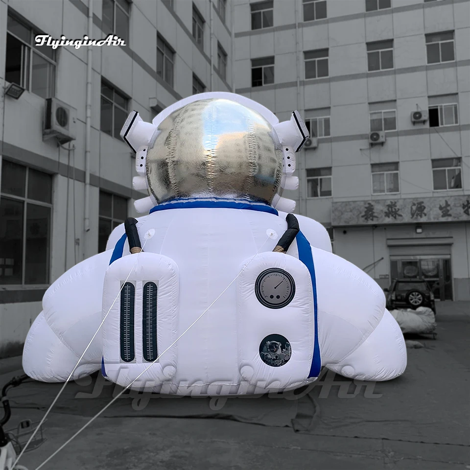 

Giant Half Inflatable Spaceman Model 3m/6m White Air Blow Up Astronaut Replica For Aerospace Museum Decoration