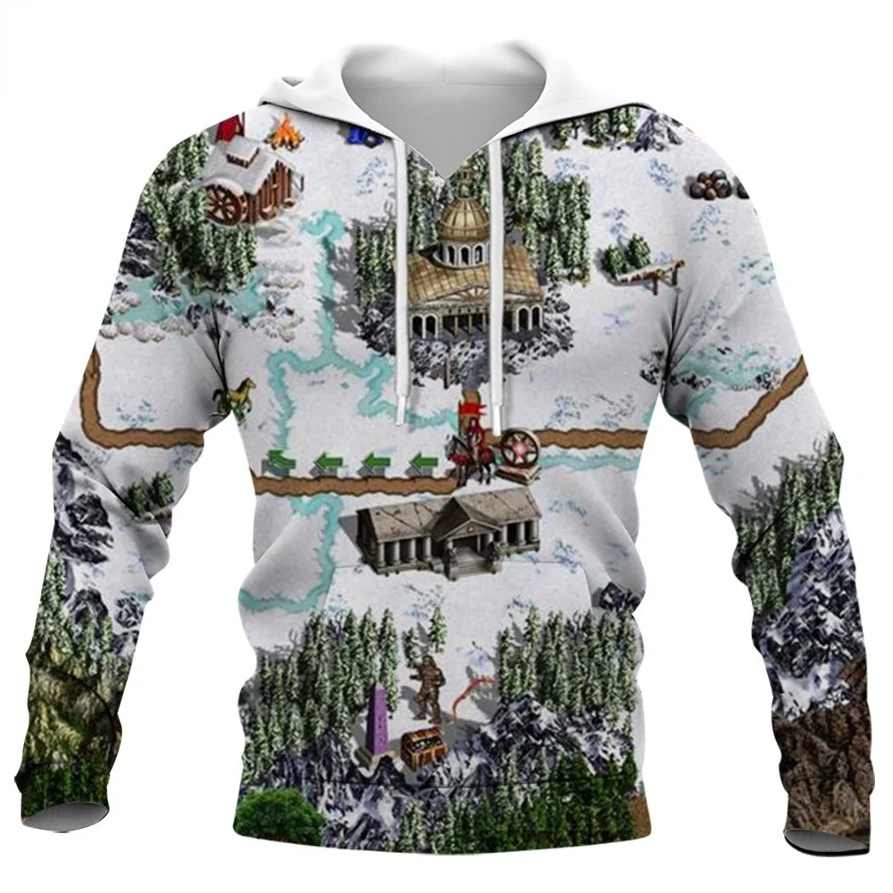 

CLOOCL Men Hoodies Classic Game Heroes of Might & Magic 3D All Over Printed Hooded Long Sleeve Unisex Harajuku Pullover Coat