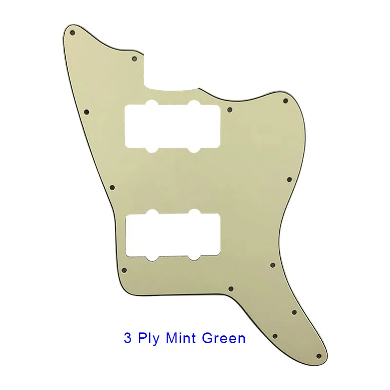 Xinyue personalizado pickguard-para eua 13 buracos parafusos jazzmaster guitarra elétrica pickguard em branco com 2 captadores substituição