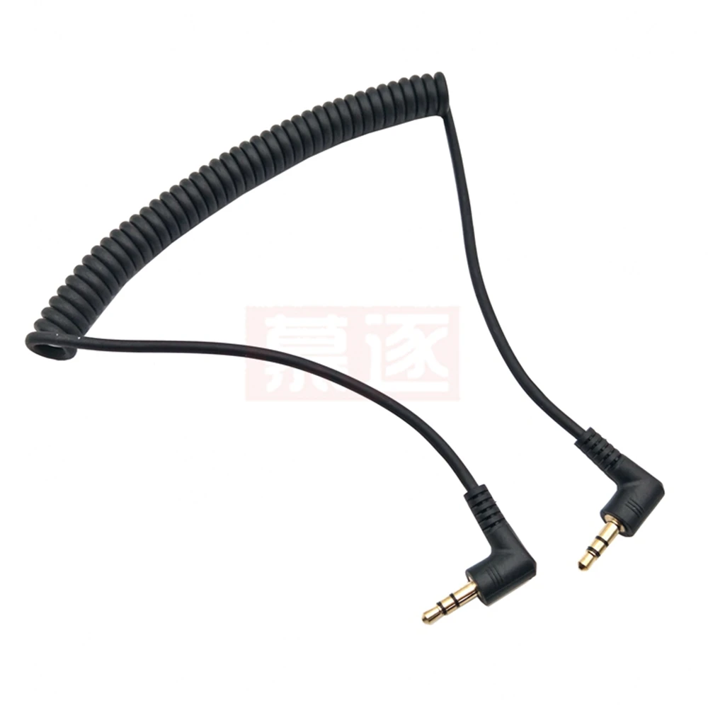 M-M PC 동기화 코드 수-수 플래시 스프링 케이블, 캐논 니콘용 나사 잠금 장치 포함, 3.5mm, 신제품