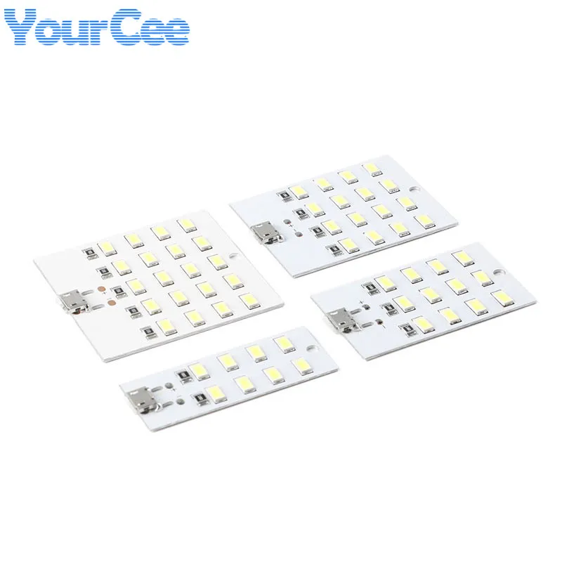 2pcs 5730 5630 SMD 20/16/12/8 Bead LED Lighting Panel 5V Lamp Micro USB Panel Mobile Emergency Light