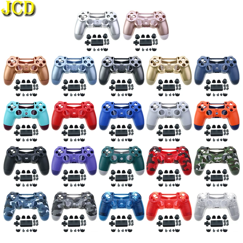 

JCD Plastic Hard Housing Case Shell For PS4 5.0 Controller JDS-050 JDS 055 JDM 050 Front Back Cover Shell With Button Kit