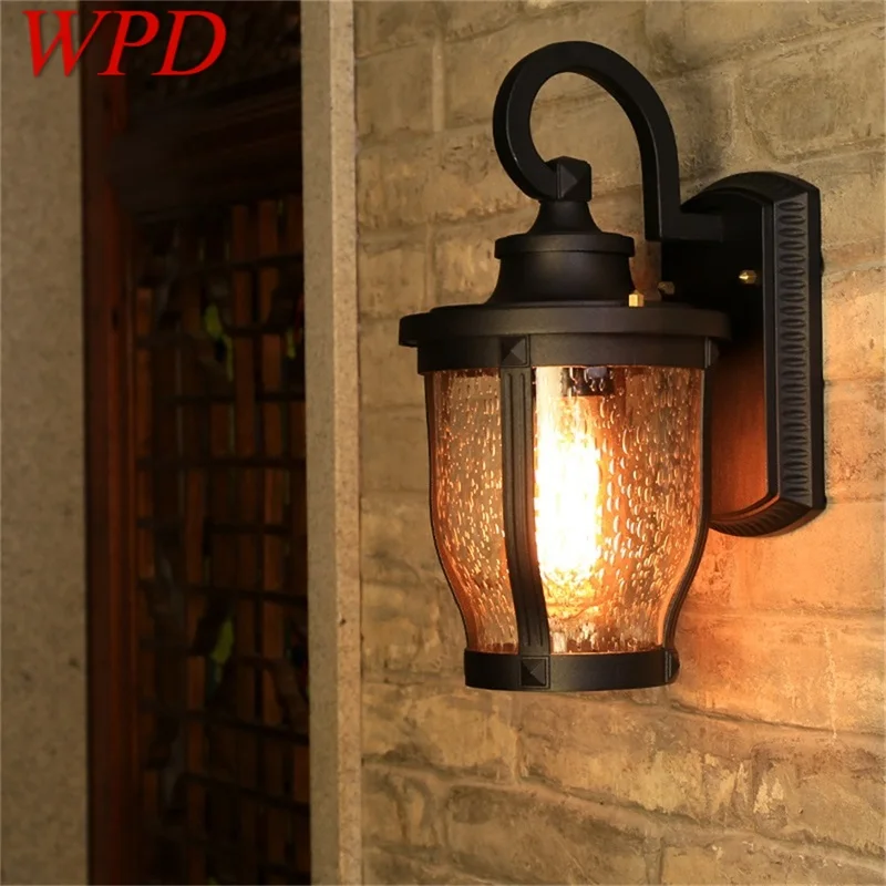 

WPD Retro Outdoor Wall Sconces Lights Classical Loft LED Lamp Waterproof IP65 Decorative For Home Porch Villa