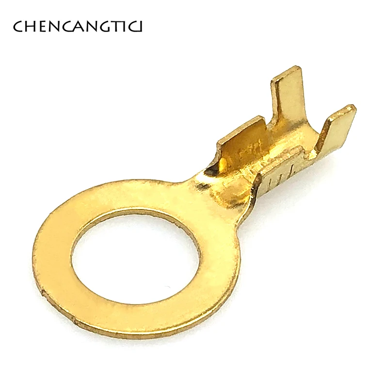 20 Stuks Auto Splices Draad Ring Ronde Terminal Krimpen Losse Pins Terminals Tab Koper Opening Neus End