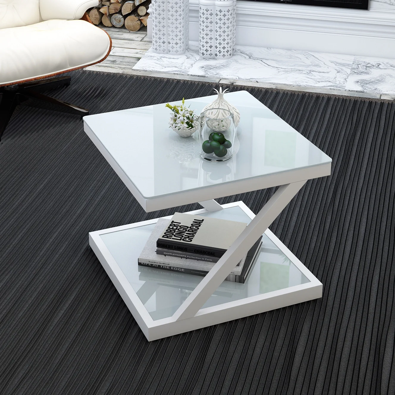 simple and modern side table stalinite Small tea table square creativity tea table drawing room small table  modern furniture