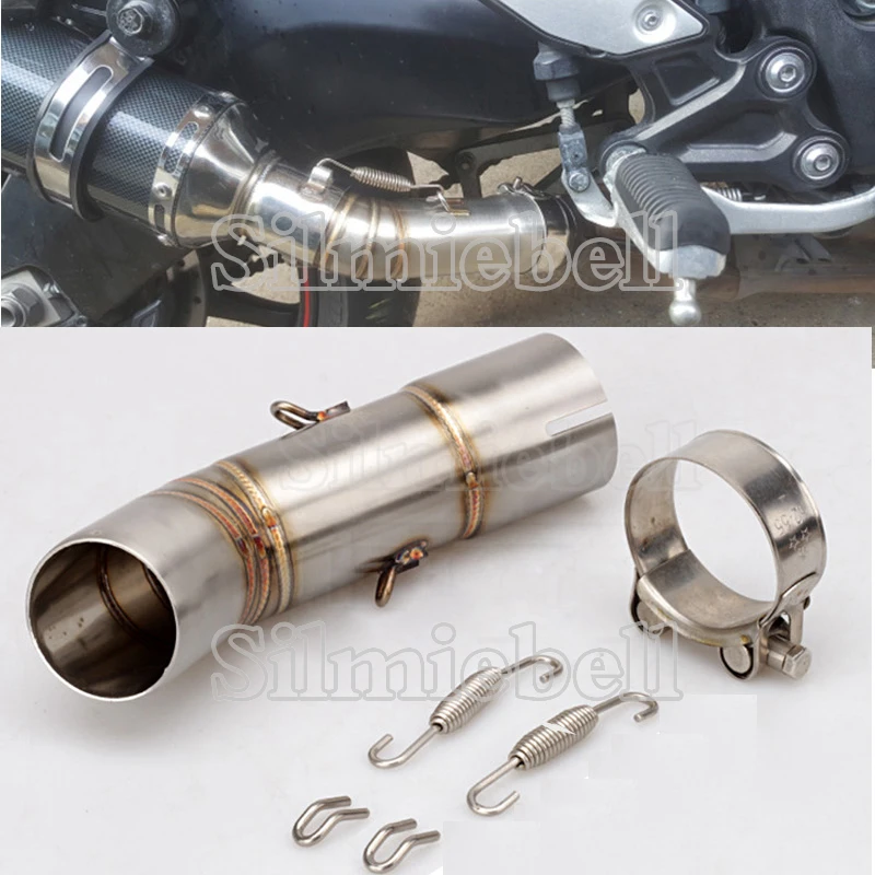 FZ800 Motorcycle Modification Exhaust muffler Escape Moto Middle Link Pipe slip on For Yamaha YZF FZ8 Fazer FZ8N FZ8S 2010-2015