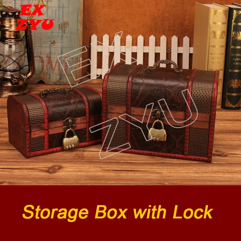 Storage Box with Three Password Lock for Hidden Clues Puzzle Props Real Life escape room game props EXZYU