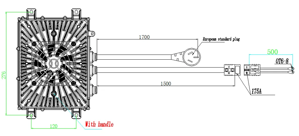 Imagem -05 - Carregador Impermeável para a Bateria Lifepo4 Lto 3300w Ip67 Selado 48v 60v 72v 84v 96v 100.8v 120v 20a 30a 40a 50a