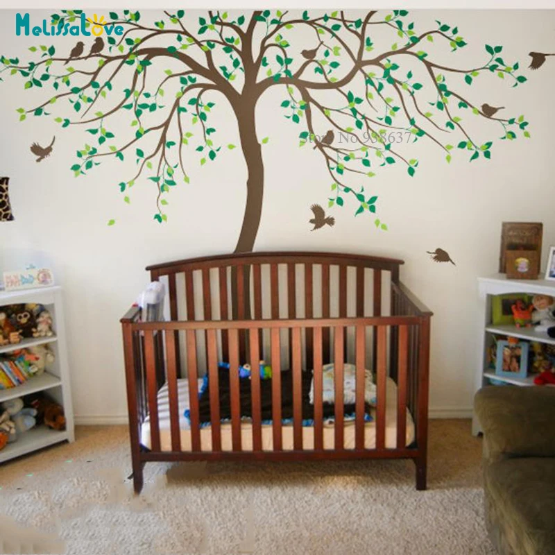 

Large Tree Wall Decal Huge Tree Kids Room Nursery Home Decoration Removable Diy Family Murals New Design BB078