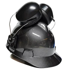 Headset+Hard Hat Carbon Fiber Pattern Design Safety-Helmet Outdoor Work Cap Top Quality Lightweight Construction Riding-Helmets