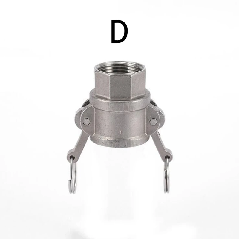 304 Stainless Steel Camlock Fitting A B C D E F DP DC Water Hose Pipe SS304 Quick Connector Release Coupling Plug End Cap