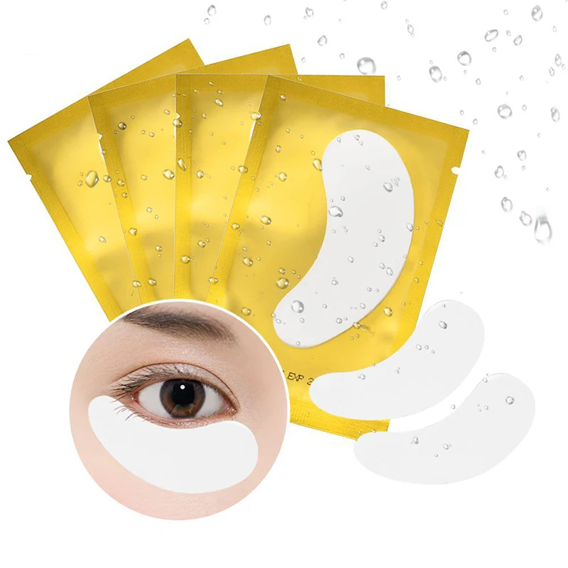 10/20 Pairs Eyelash Pad Eyelash Extension Paper Patches Under Eye Pads Eyelash Extension Paper Sticker Wraps Makeup Eyelash Tool