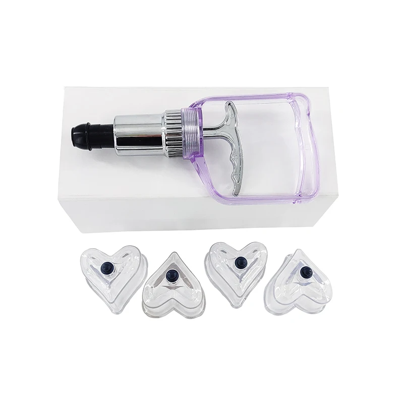 4 PCS Love-star Shape Plastic Vacuum Cupping Device Suction Cupping Massage Jars Cupping therapy set Cans for Vacuum Massage