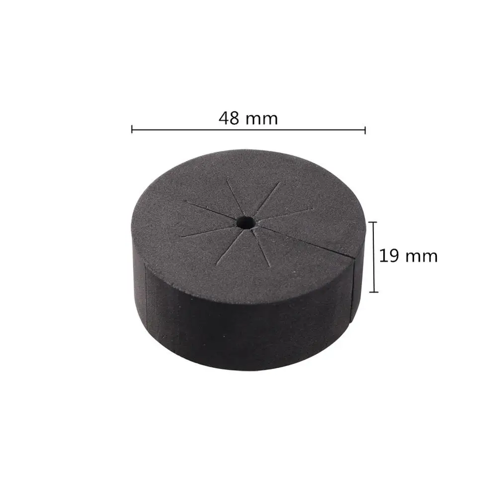 30Pcs 48mm x 19mm Black Neoprene Collars Hydroponics System Cultivation Sponge Garden Plant Germination Seeding Clone Collars