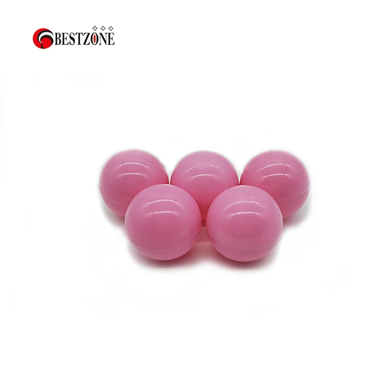 100Pcs 40MM Plastic Capsules Toys Surprise Balls Pink Soft Round Empt For Children Outdoor Balles Drawing Vending Machine