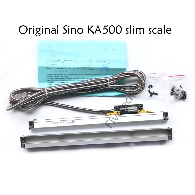 Original Sino KA500 Linear Encoder 5micron RS422 Signal KA-500 120 170 220 270 320 370 420 470 520mm Travel Lathe Lineal Scale