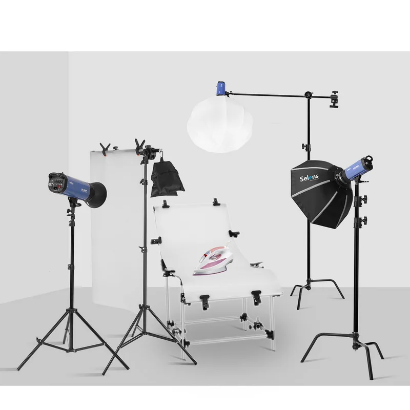 Selens Reflector Boom Arm Stand with Extendable Holder Arm Light Stands for Photo Studio Lighting Photography