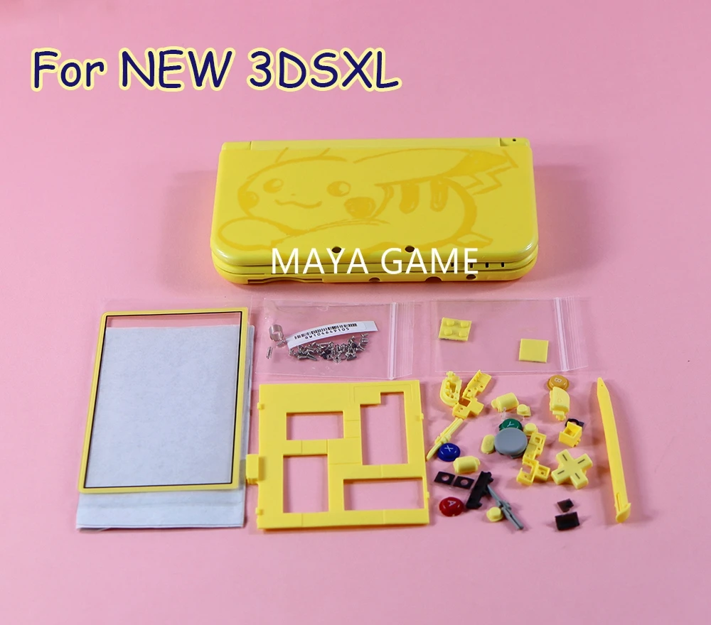 

1set Replacement Housing Shell Case Full Set with Buttons Screws Console Case Faceplate Cover Plate For NEW 3DS LL/XL