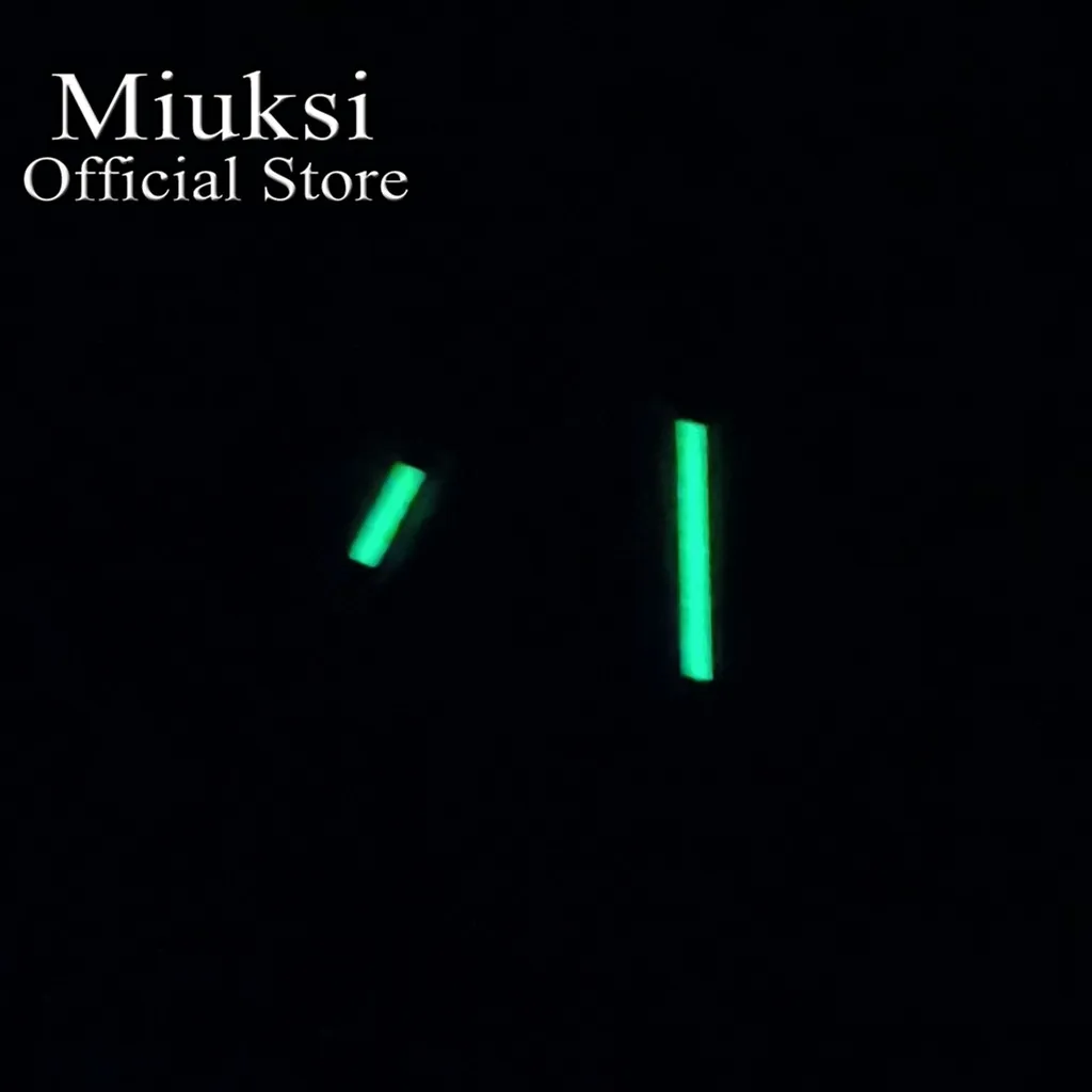 Miuksi watch lightning hands green luminous hands fit NH35 NH36 ETA2824 2836 Miyota8205 8215 821A Mingzhu DG2813 3804 movement