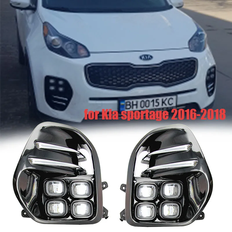 

Головной светильник для KIA Sportage KX5 2016 2017 2018 туман светильник s светодиодный DRL головной светильник s туман светильник Габаритные огни светильник s светодиодный туман светильник s 2 шт.