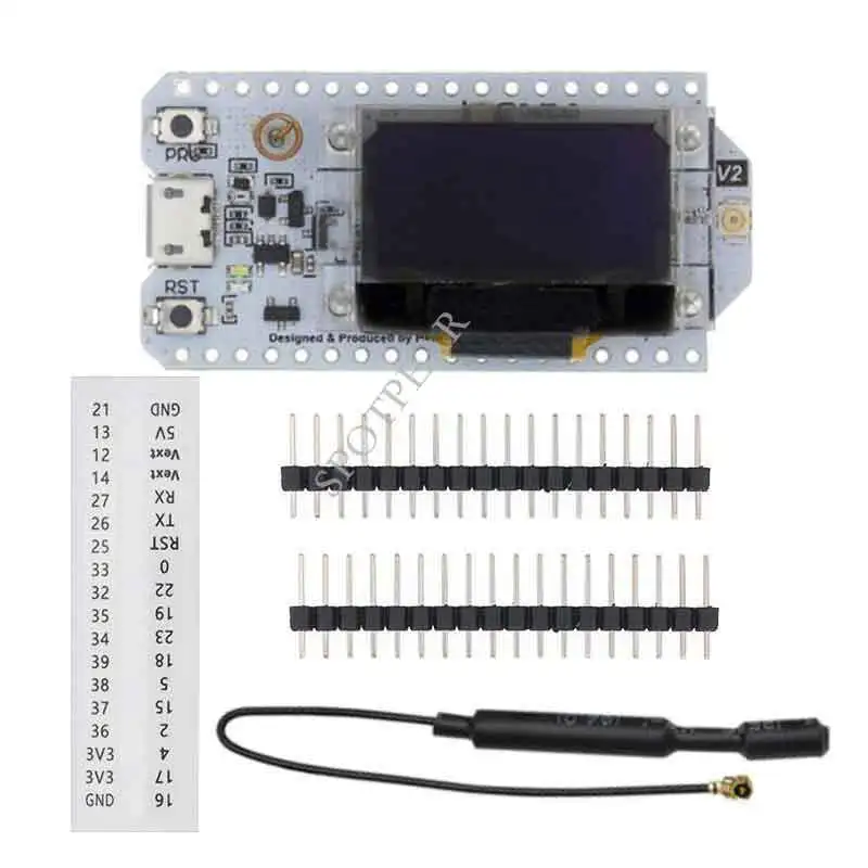 Placa de desarrollo ESP32 SX1276, 0.96 pantalla OLED, WIFI, Bluetooth, módulo 868-915mHZ