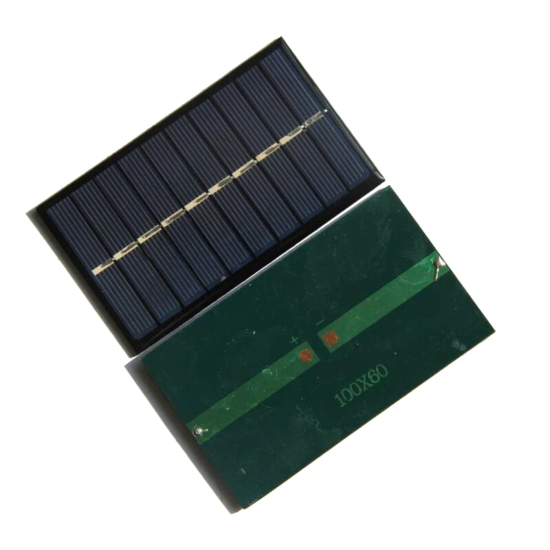 150MA 5V Solar Cell Module Polycrystalline DIY Solar Panel Charger For 3.7V Battery Education Toy 100*60MM Epoxy 10pcs