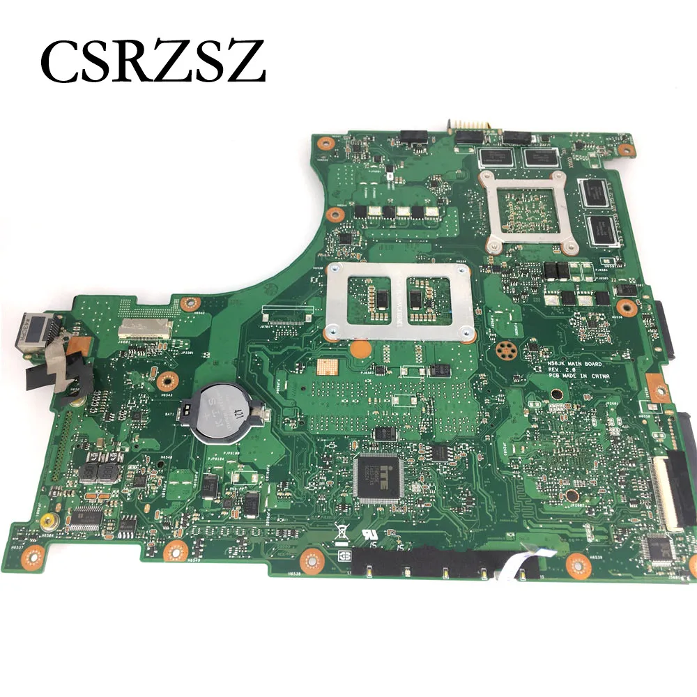 N56JK For ASUS N56J G56J G56JK N56 N56JK Laptop Motherboard I5-4200H CPU 2G GTX850M GPU REV.2.0 Mainboard