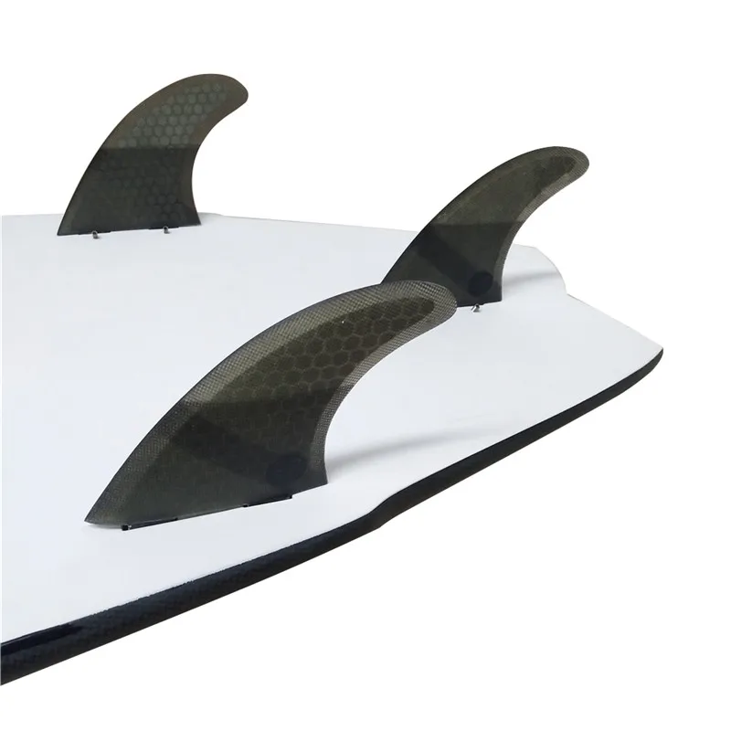 Fiberglass surfboard for surfboard, double table, honeycomb fiberglass, black color, 3 in per set, uk2.1