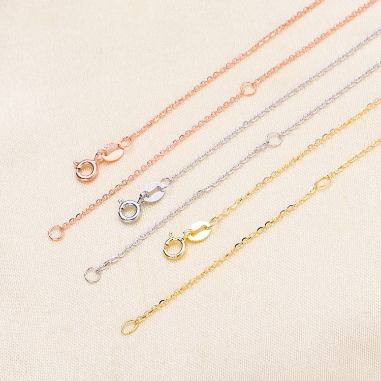 

Wholesale 925 Sterling Silver Necklace Chain 45CM Long, 5pcs/lot