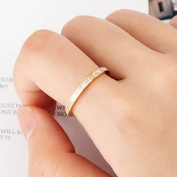 Classic Brand Jewelry Beautiful Zircon And Shell Ring Woman Gift Top Quality Stainless Steel Gold Color Love Rings Drop Shipping