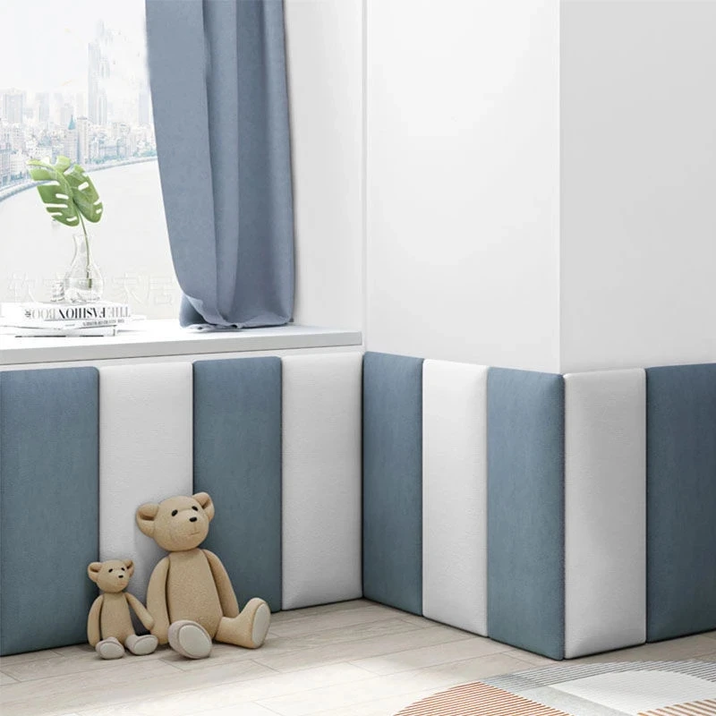 Pegatinas de pared autoadhesivas 3D para Cabecero de dormitorio, paquete suave de tela con tecnología de decoración, Tatami anticolisión, nuevo