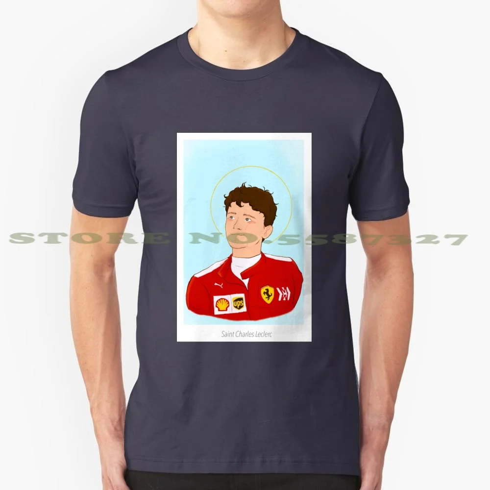 

St. Charles 100% Pure Cotton T-Shirt Charles Leclerc Scuderia Formula One