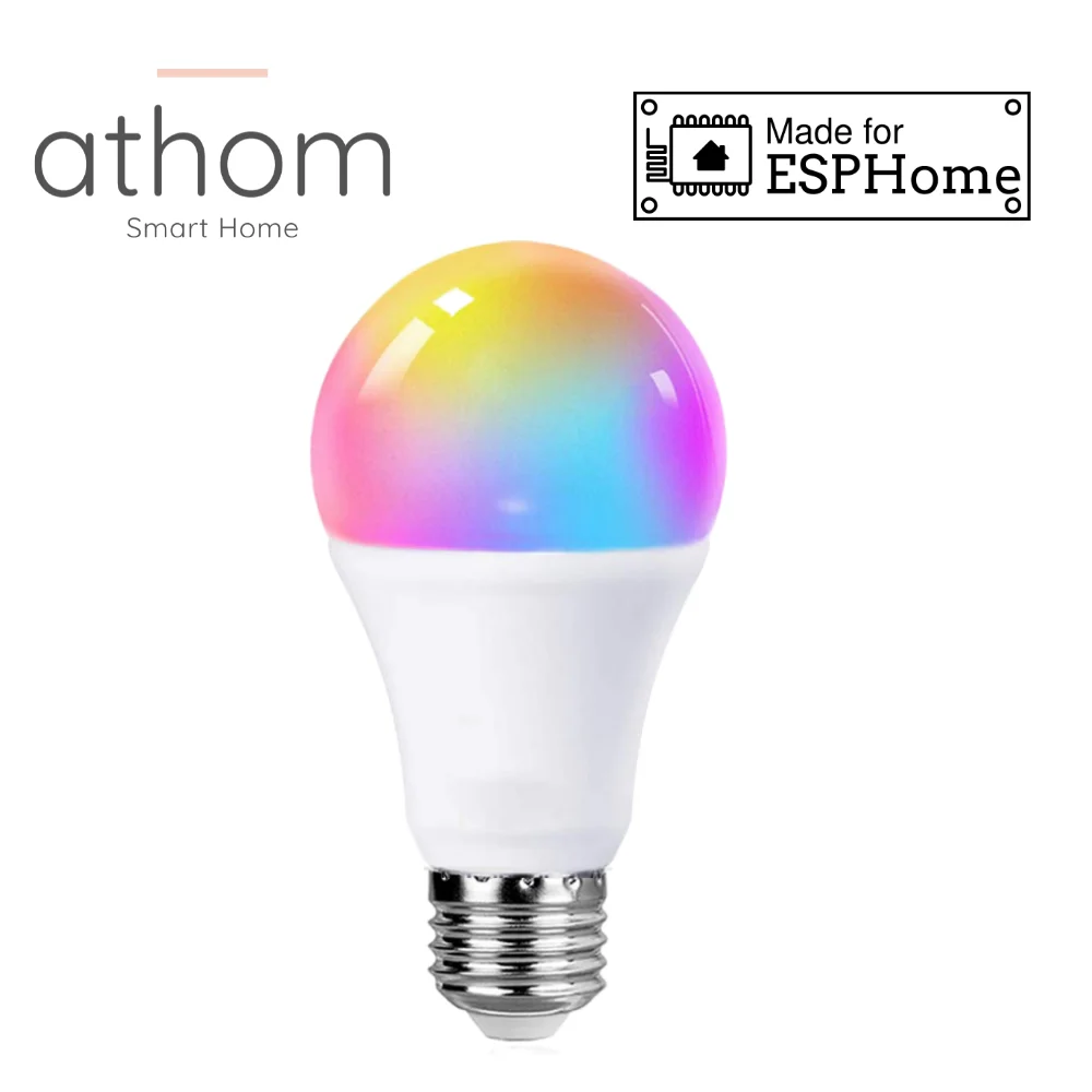 

Сделано для ESPHome Smart Bulb RGBCCT ESP8285 работает с домашним помощником 7 Вт E27 B22