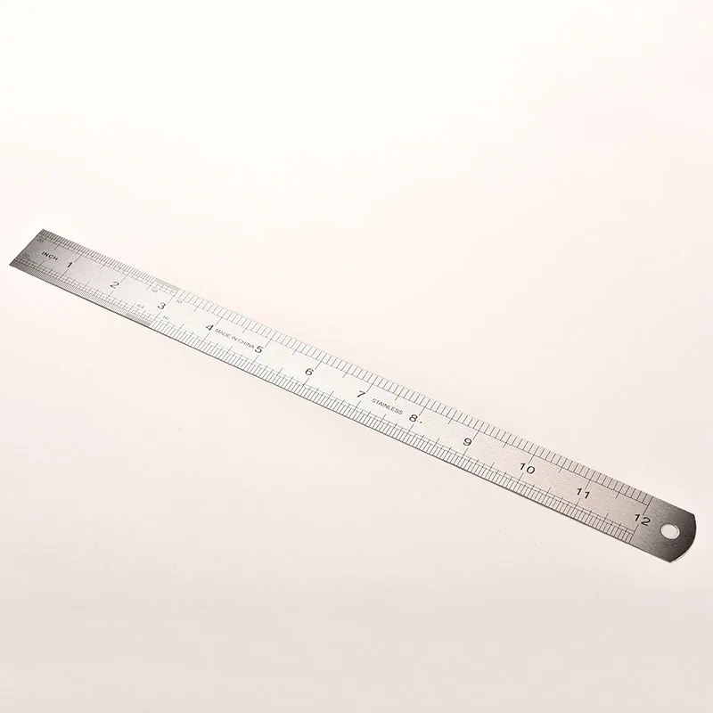 30cm Stainless Metal Ruler Metric Rule Precision Double Sided Measuring Tool 3CC