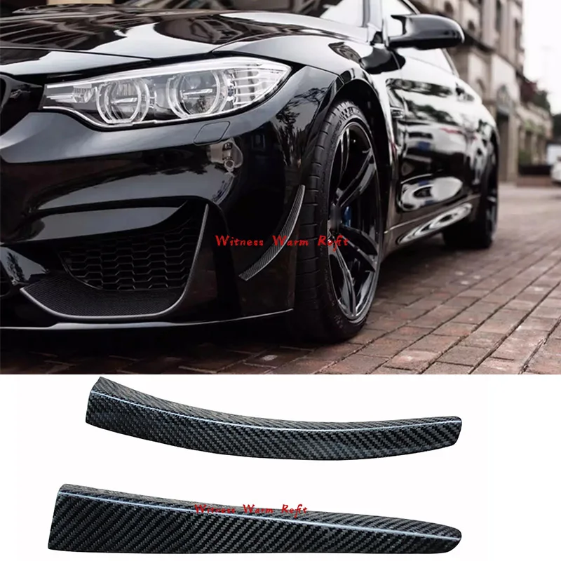 for Bmw F80 M3 F82 F83 M4 Carbon Fiber Front Air Knife Wind Knife 14-19 Front Bumper Aprons Side Splitter Frp