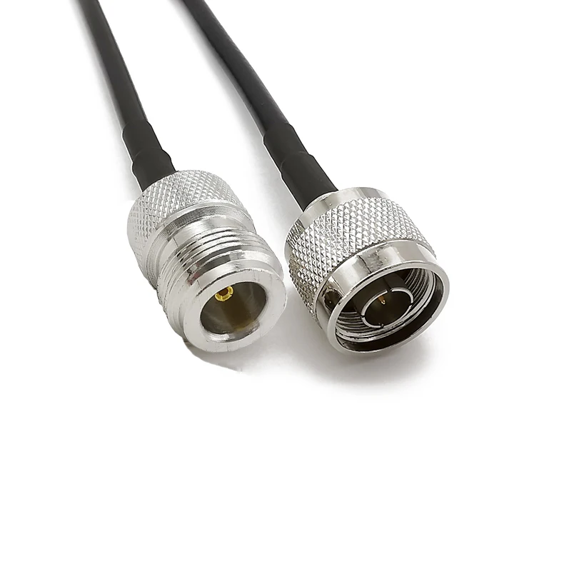 N Male to N Female Connector LMR200 Low Loss RF Coaxial Cable for Cell Phone Booster Antenna, Indoor Or Outdoor Antennas