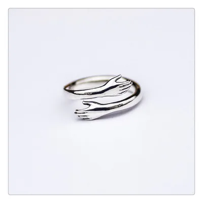 2023 Fashion New Product Love Hug Simple Ring Wild Hug Open Ring Couple Ring Jewelrys Gifts Hot Sale