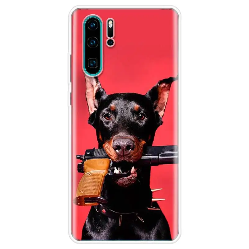 Animal Dachshund Doberman dog Phone Case For Huawei P Smart Z 2021 Y5 Y6 Y7 Y9 Honor 50 20 Pro 10i 9 Lite 9X 8A 8S 8X 7S 7X 7A C