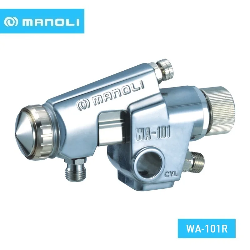 MANOLI WA-101 Automatic Paint Spray Gun Automotive Car Painting Pneumatic Tools Sprayer Guns WA-101R Round Auto Painting Gun