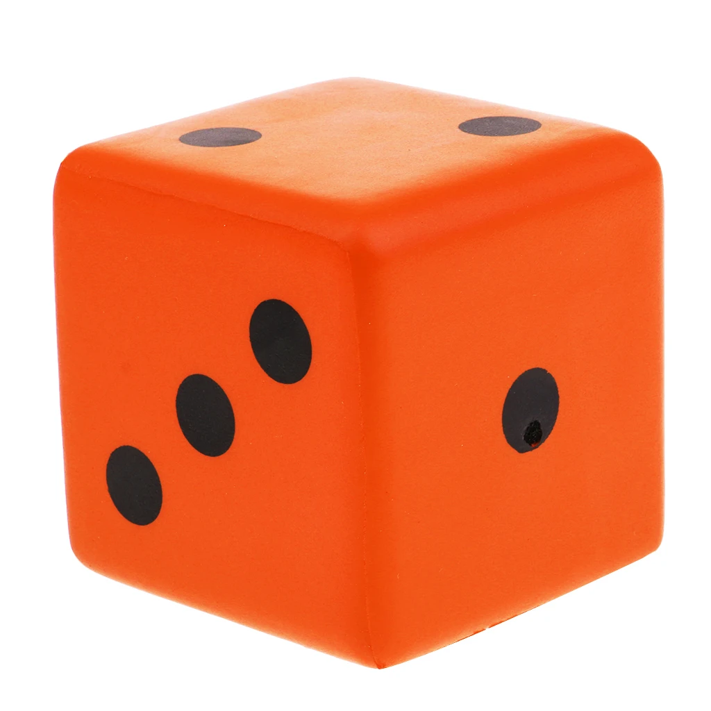 Sponge Dice Foam Dot Dice Playing Dice Spot Dice for Math Teaching Vent Puzzle Educational Toy 8cmx8cmx8cm