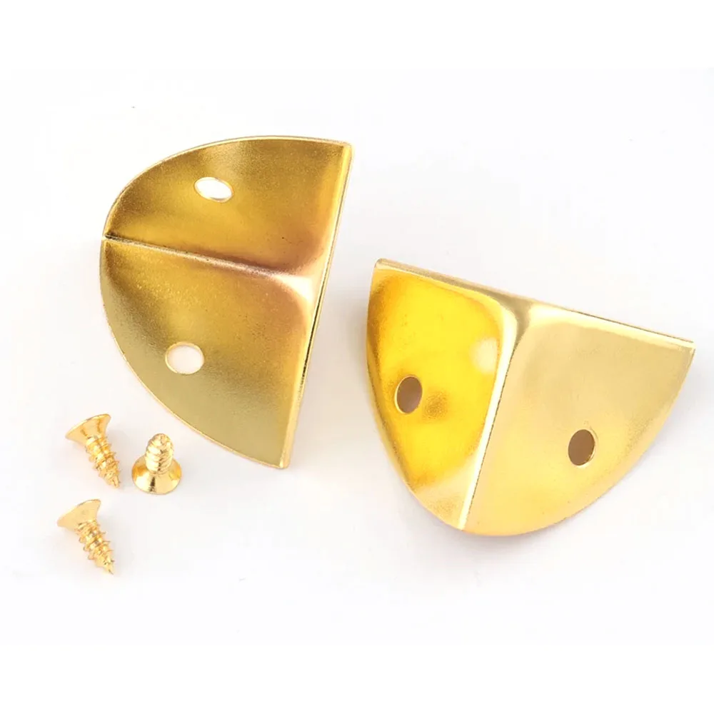 20mm 25mm 30mm 35mm Metal Corner Protection Corners Vintage Box Corner Decorative Wood Corner Bronze Silver Gold Corner Clip