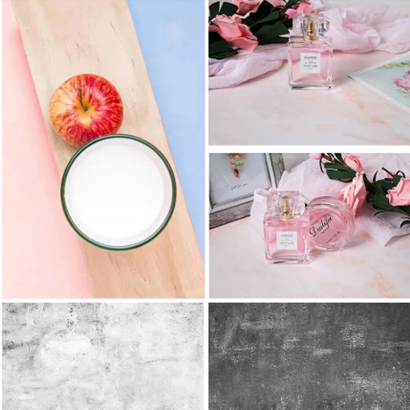 INS デスクトップ写真背景紙バックドロップ食品両面パターン表面防水写真小道具スタジオ