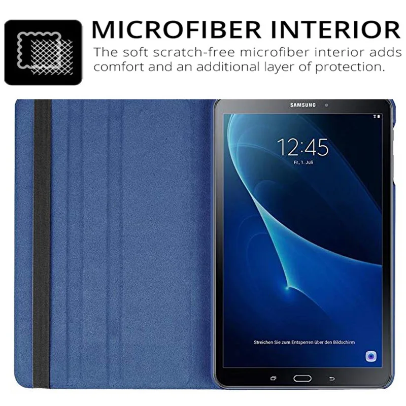 For Samsung Galaxy Tab A 10.1 2016 SM-T580 T585 360 Degree Rotating Stand Holder Tablet Cover Protective Shell Funda Coque